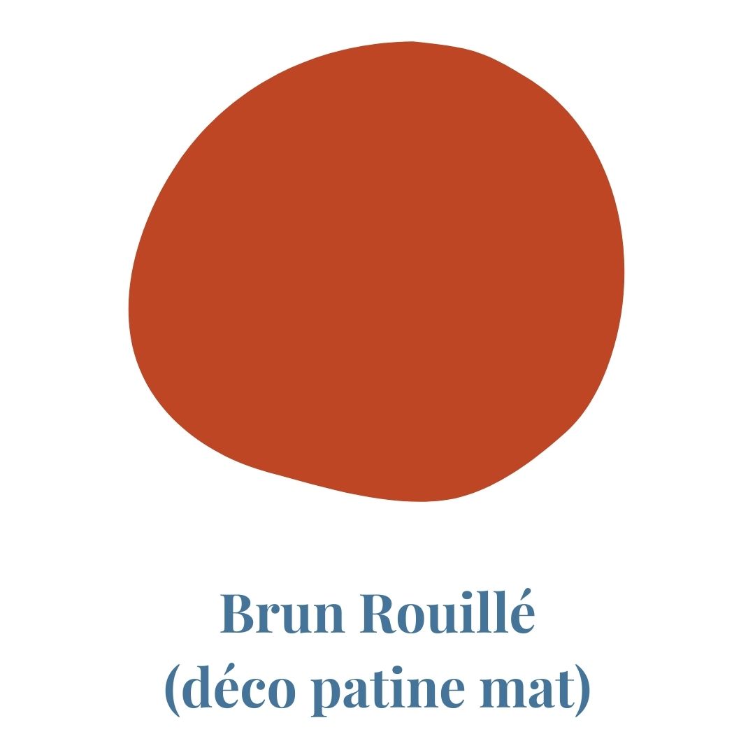 Finition de meuble en laque couleur Brun Rouillé