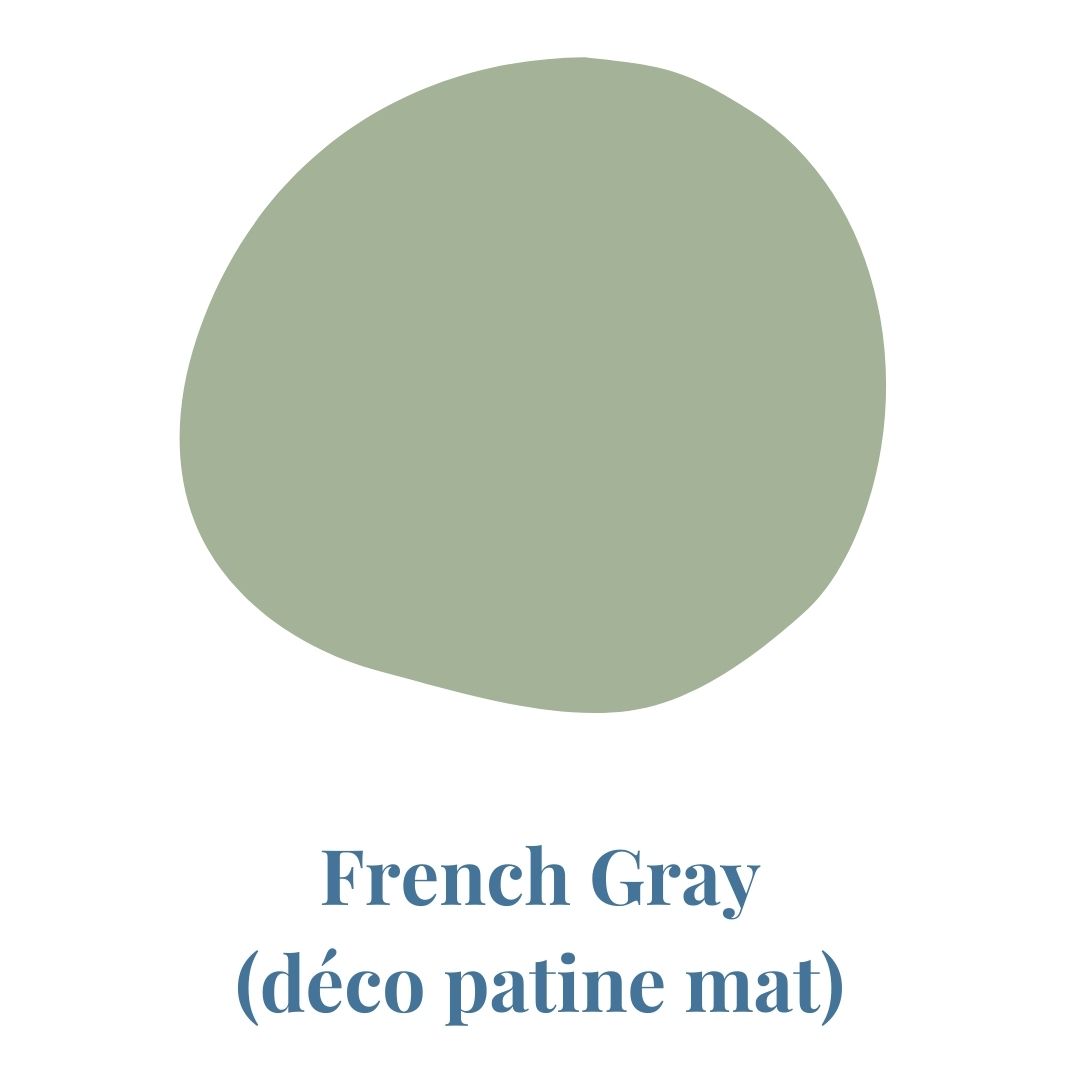 Finition de meuble en laque couleur French Gray