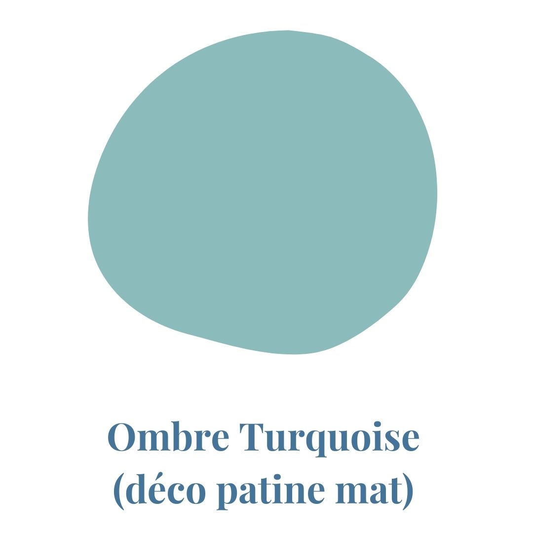 Finition de meuble en laque couleur Ombre Turquoise
