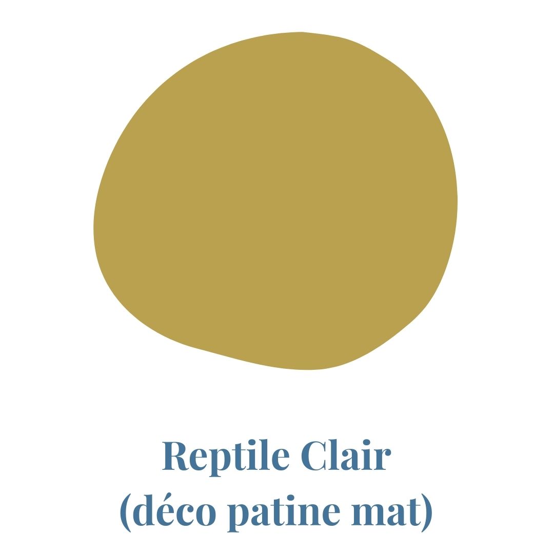 Finition de meuble en laque couleur Reptile Clair