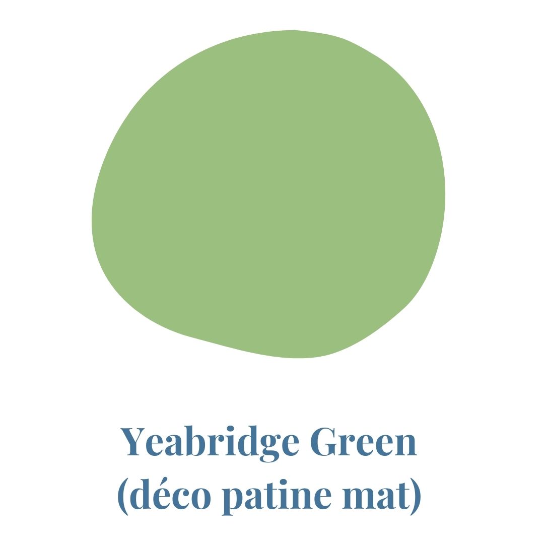 Finition de meuble en laque couleur Yeabridge Green