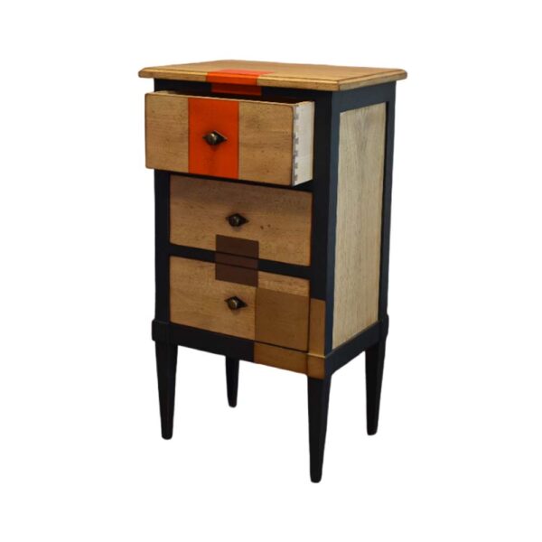 Merisier Laiteux - Anthracite - Orange - Brun - Ocre