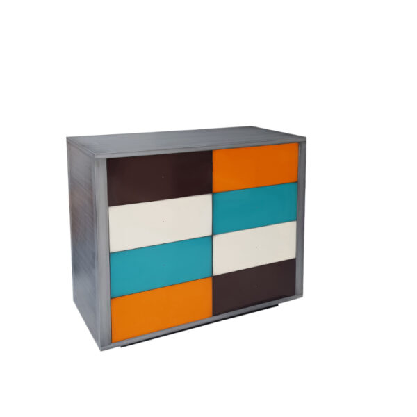 Métal Brossé - Noir - Orange - Nougat - Turquoise