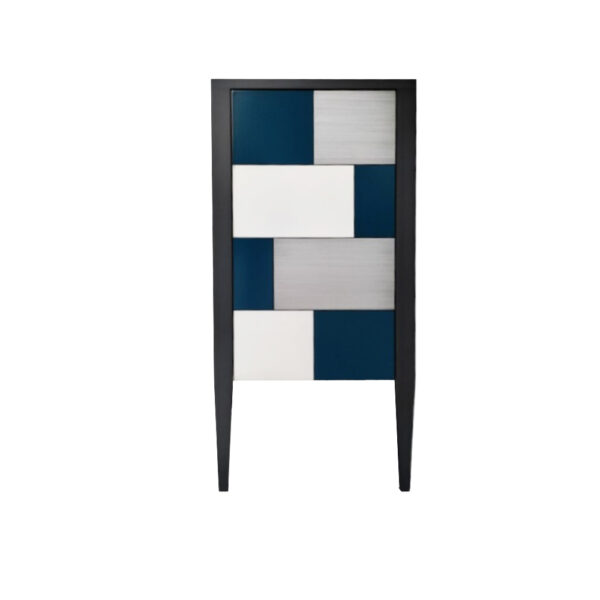Noir Sablé - Bleu Nuit - Métal Brossé - Blanc