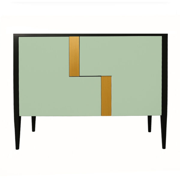 Noir Sablé - Or - Vert Olive