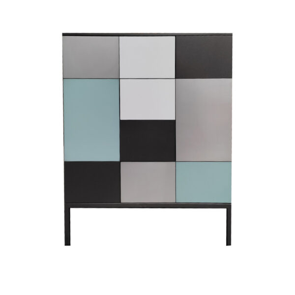 Noir Sablé - Alu - Blanc Morella - Sablé - Ombre Turquoise