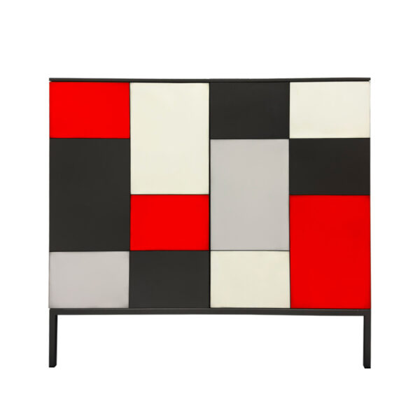 Noir Sablé - Rouge Ecarlate - Noir Sablé - Blanc - Alu