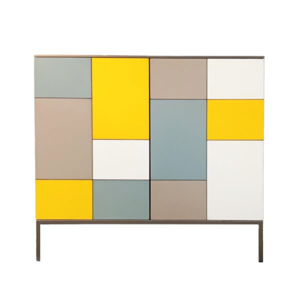 Gris Métallisé - Gris Bleuté - Jaune - Lin - Blanc