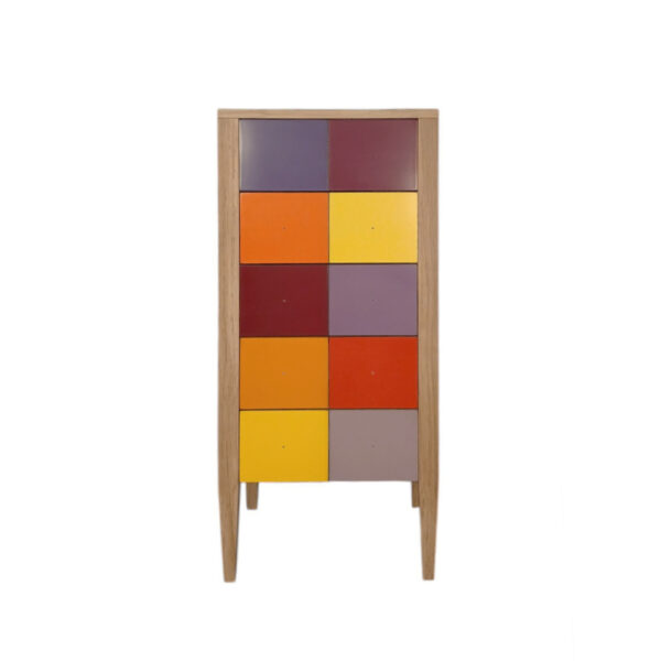 Chêne Naturel - Violet de Cobalt - Prune - Mandarine - Jaune Zinc - Cerise - Lilas - Orange - Coquelicot - Jaune - Violet Pastel