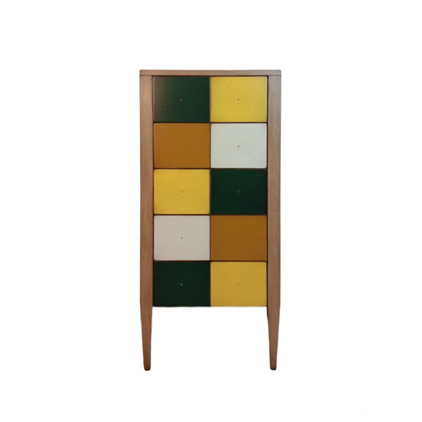 Merisier Laiteux - Vert Mousse - Jaune Zinc - Ocre - Vanille