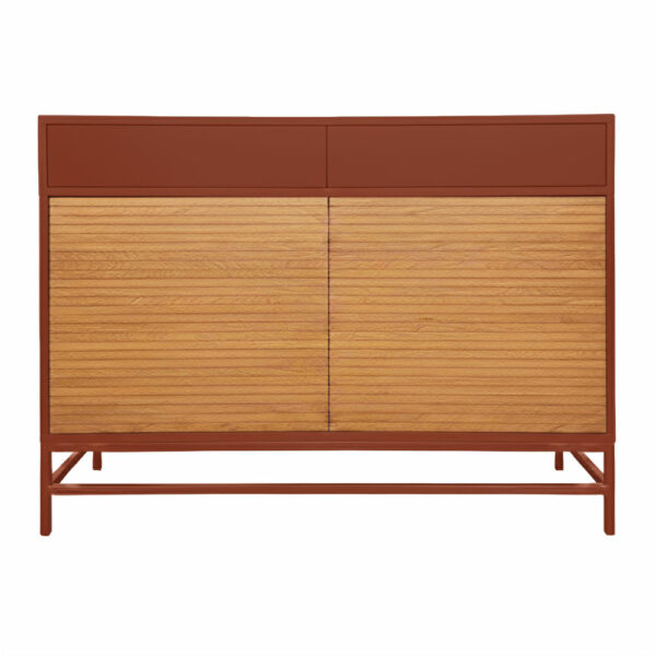 Rouille Corten Sablé - Chêne Naturel
