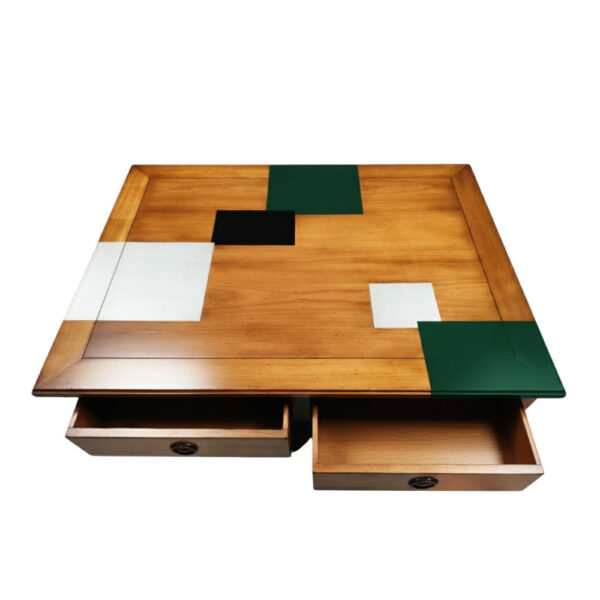 Merisier Doré - Vert Mousse - Noir - Alu